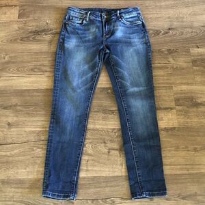 𝅺MERCER dark wash skinny ankle jeans size 27